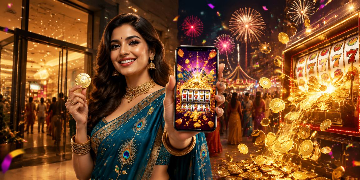 Player enjoying online slot games on mobile device in India